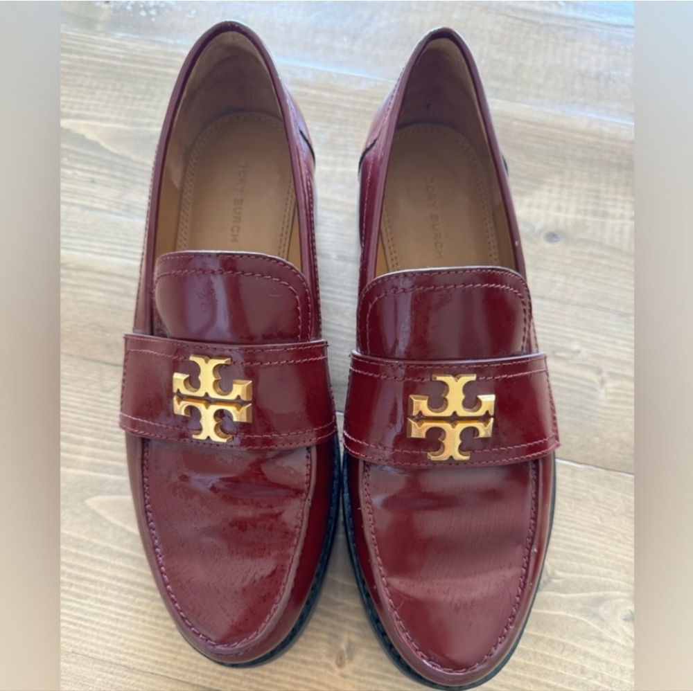 Tory Burch Womens Burgundy Loafers
